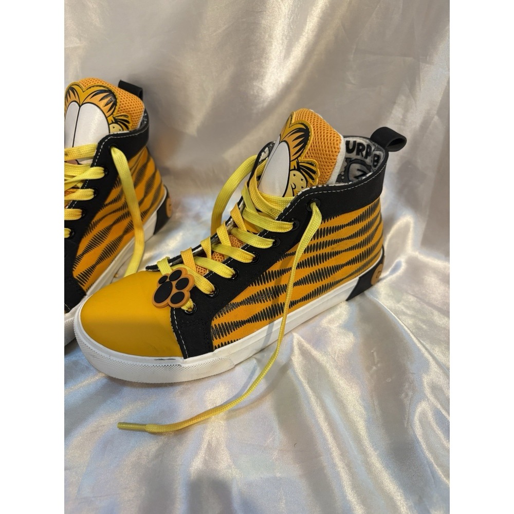 Groundup Nickelodeon Women's Garfield High Top Orange Shoes Size 7 - Picture 2 of 6